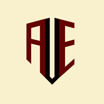 AUE creative minimalist letter logo. AUE unique vector initials alphabet letter logo design