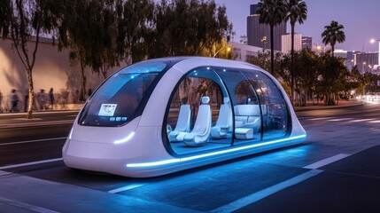 Poster - The future of transportation is rapidly changing. With self-driving cars, electric vehicles, and hyperloop systems,