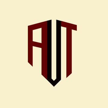 AUT creative minimalist letter logo. AUT unique vector initials alphabet letter logo design