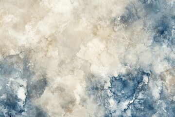 Aufkleber - a blend of soft blue and cream hues creates an abstract watercolor texture, perfect for enhancing cr