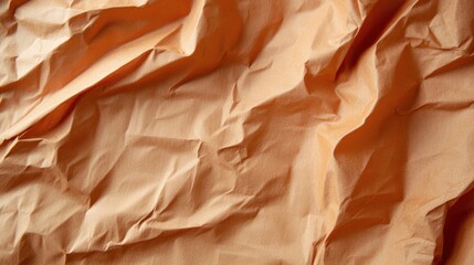 Poster - Textured surface of wrinkled brown paper creates a warm and earthy backdrop suitable for creative design and artistic endeavors