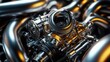 © Daisha - Close-Up of a Shiny Engine