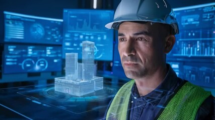 Poster - A designer uses VR technology to create and visualize car models in a futuristic workspace.