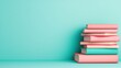 © Narongsag - Stack of Books Pastel Colors Education Study Learning Knowledge