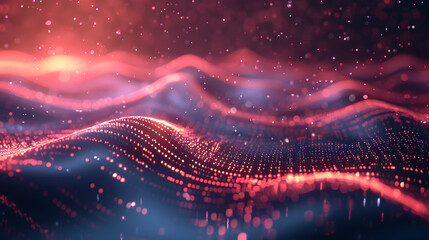 Fototapete - future technology line background and light effects, abstract future technology concept design scene