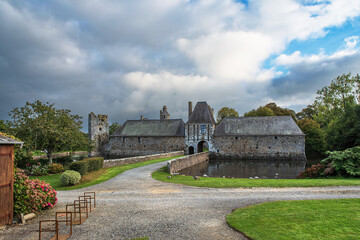 Wall Mural - Medieval castle of Gratot in Normandy, France