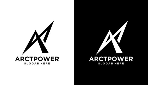 Initial letter a electric, thunder, power logo and icon vector illustrator