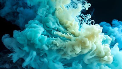 Poster - Captivating swirling colors abstract art digital creation vibrant environment close-up perspective concept of fluid dynamics for visual inspiration
