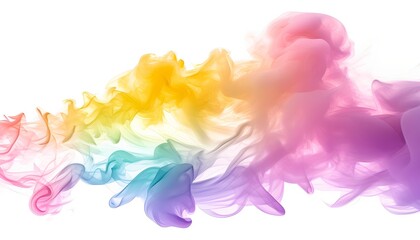 Poster - Dynamic colorful smoke flow abstract art digital artwork bright environment close-up viewpoint conceptual visualization for artistic inspiration