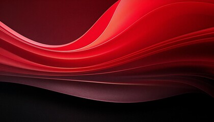 Wall Mural - the vibrant red color and dark background in this abstract image create a dramatic, eye-catching eff