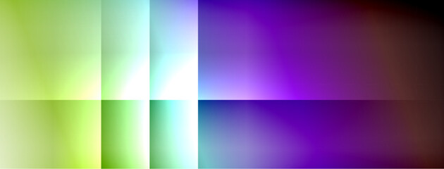 Poster - Dynamic shadow lines with gradient colors geometric background