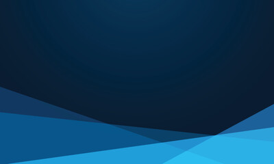 Poster - Abstract blue gradient geometric triangle shape banner design