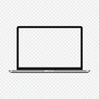 © ikkiae01 - blank mockup computer laptop on transparent background.laptop computer in flat design illustration