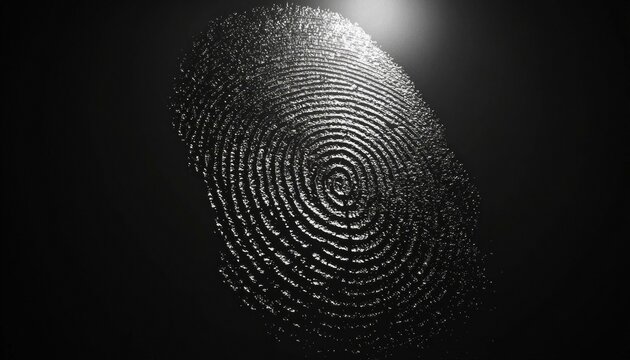 A fingerprint pattern. AI.