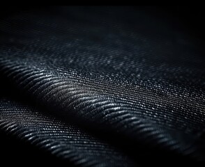 Poster - Dark Fabric Texture Abstract Background Image