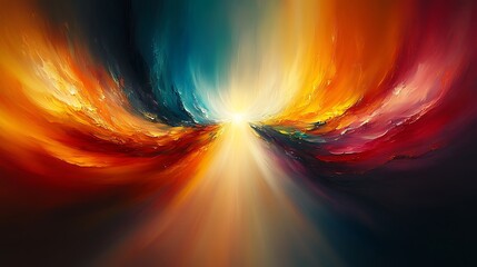Poster - Dynamic Explosion of Colors Resembling Fireworks in a Vivid Abstract Display of Light and Motion, Capturing the Essence of Celebration and Energy