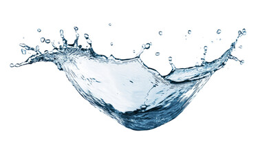 Aufkleber - High-Quality PNG of Blue water splash Isolated on White Background – High Resolution