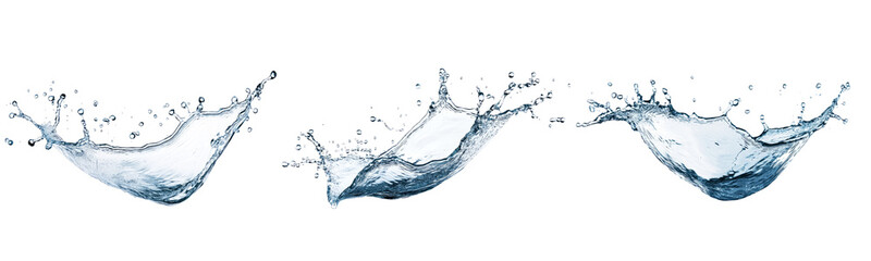 Aufkleber - High-Quality PNG of Blue water splash Isolated on White Background – High Resolution