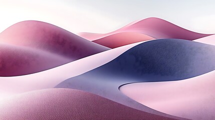 Poster - Vibrant Digital Landscape Featuring Swirling Hills in a Blend of Soft Pastel Colors, Creating an Ethereal and Dreamlike Visual Experience for Artistic Inspiration
