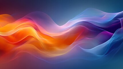 Wall Mural - Vibrant Swirl of Rainbow Colors in Fluid Motion, Capturing the Essence of Movement and Energy with Soft, Ethereal Waves Across a Colorful Background