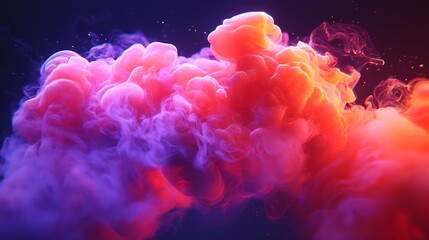 Poster - An Ethereal Projection of a 3D Landscape Lush with Vibrant Colors and Swirling Textures, Creating a Dreamy Atmosphere of Abstract Beauty