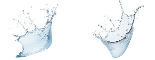 Aufkleber - High-Quality PNG of Flowing water splash isolated – High Resolution