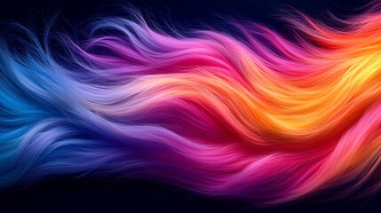 Poster - Vibrant Swirls of Colorful Hues Creating a Dynamic and Flowing Abstract Design Ideal for Artistic and Creative Projects