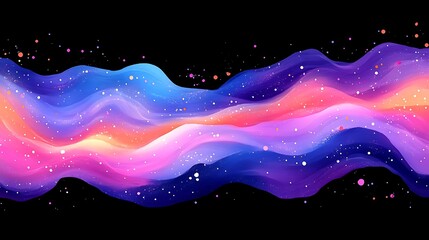 Poster - Vibrant Swirling Colors in Bold Hues of Pink, Purple, and Blue Creating a Captivating Abstract Background for Artistic and Creative Projects