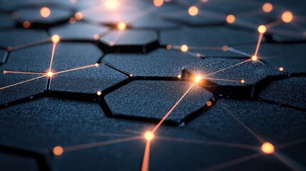 Poster - A network of interconnected nodes and glowing lines forming a complex, three dimensional web, representing the vastness and potential of the digital world.