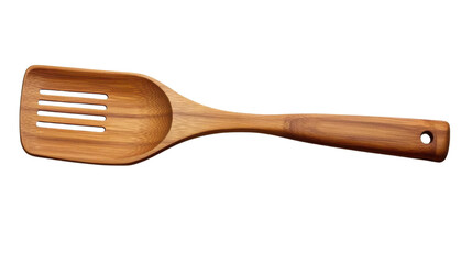 Wooden cooking spatula . isolated on transparent background.