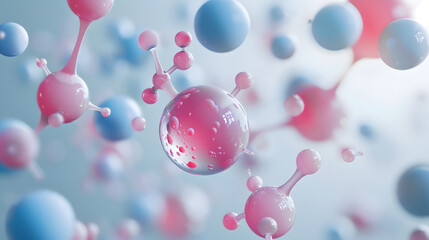 Aufkleber - science concept with sphere model