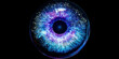 © ArenaPics - A blue and purple eye with a black background