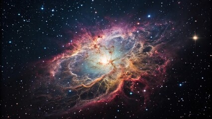 Wall Mural - a stunning image of a supernova explosion against the backdrop of a starry night sky, universe, spac