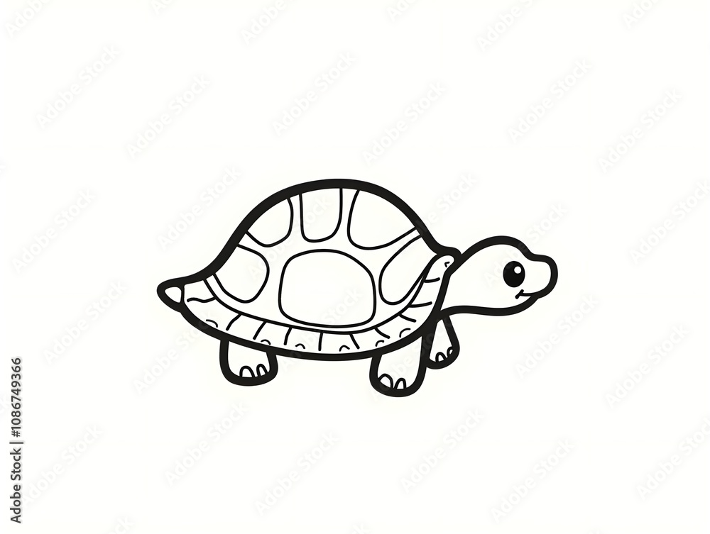 Turtle bring a map for navigation. Free printable cute turtle for ...
