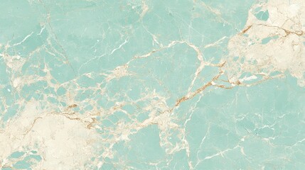 Poster - Aesthetic Light Blue Marble Texture with Golden Veins and Elegant Patterns Perfect for Interior Design and Artistic Backgrounds
