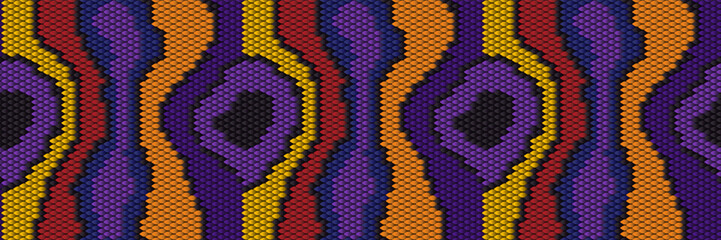 Seamless snake skin pattern in vibrant purple, gold and orange 2025