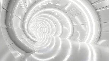 Wall Mural - white futuristic background