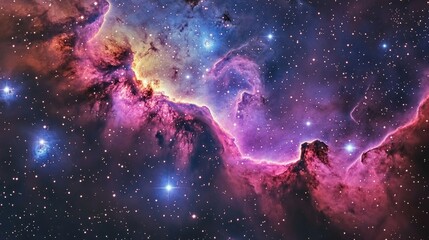 Wall Mural - nebula universe space vibrant.