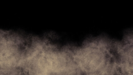 a light cloud of smoke on a black background.