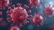 © Vector_Collections - 3D Virus Disease: Herpes simplex virus particles, detailed molecular view, 3D illustration