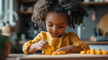 Child creating shapes from play dough sensory play and early development fun hands on learning