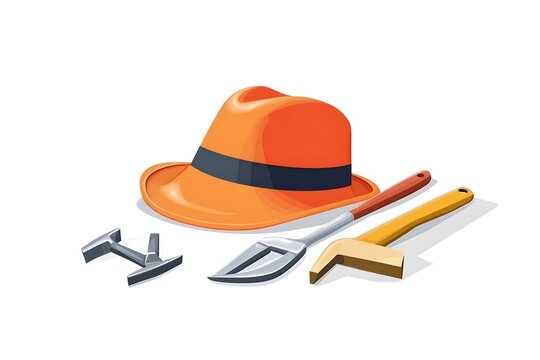 Labour Day concept on isolated background. 1st May celebrate on Labour Day is an annual holiday.