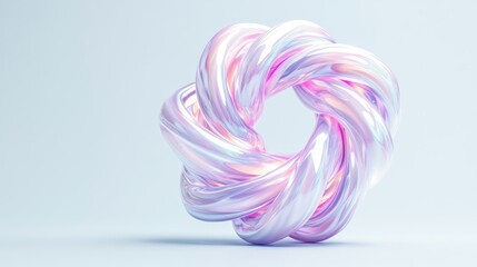 Aufkleber - Dynamic abstract art piece digital creation contemporary sculpture minimalist engaging design