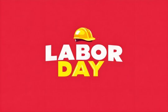 Labour day Safety hard hat and Construction tools background Labour Day concept on isolated background. 1st May celebrate on Labour Day is an annual holiday. celebration, day, poster, illustration, 