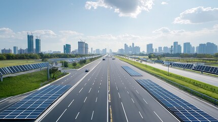 Fototapete - Innovative smart city grid infrastructure harnessing technology for seamless of renewable and traditional energy storage systems enabling efficient sustainable and future ready urban power networks