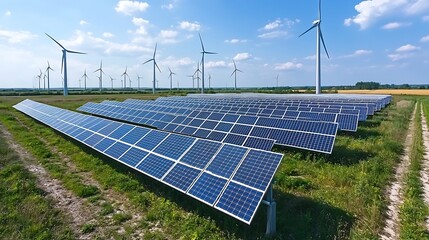 Poster - Renewable Energy Management with Integrated Solar and Wind Power in Smart Grid Infrastructure for Efficient and Sustainable Electricity and Distribution