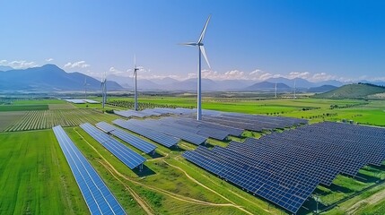 Leinwandbilder - Renewable energy storage system integrated within a smart grid optimizing energy flow and ensuring reliable electricity supply for sustainable communities
