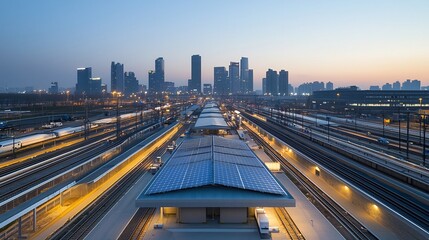 Poster - Glowing Cityscape Powered by Renewable Energy Hubs and Advanced Battery Storage Facilities Enabling a Sustainable Resilient Power Grid for the Future
