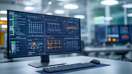 Poster - Smart Grid Management Center Overseeing Interconnected Power Sources Including Wind Solar Nuclear Thermal and Hydro to Provide Efficient and Sustainable Electricity to Urban and Industrial Zones