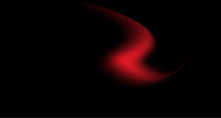 Wall Mural - Red  and black grainy background overlay texture. Vector banner with dust and smooth color transition.